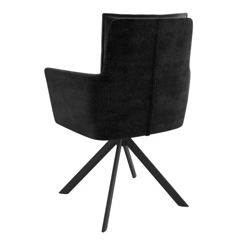Стул POSH-R 360, g25 ANTRACITE шенилл lux - d10 HEMATITE LUX\черный_preview_2