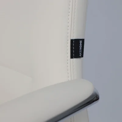 Кресло поворотное ELEMA, кремовая экокожа/хромированный металл_10