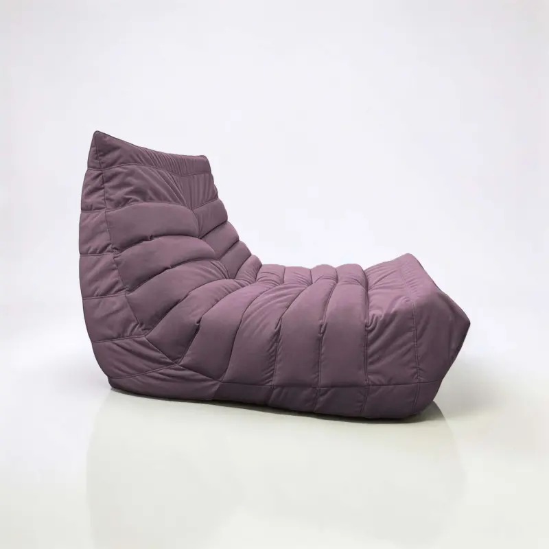 Бескаркасное кресло Француз SLIM BeanBag 70*35 / микровелюр, Сирень_preview_3