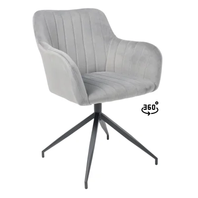 Кресло поворотное FLOWER, серый фотография