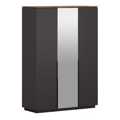 Н.м. "SAN GIMIGNANO" шкаф SZF3D, к.Антрацитовый+Дуб нокс/ф.Антрацитовый+Готика_1