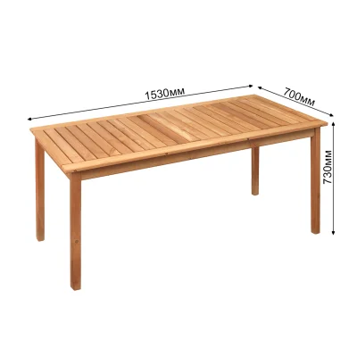 Стол стационарный 153*70см DYATEL, сосна (цвет дуб)_5