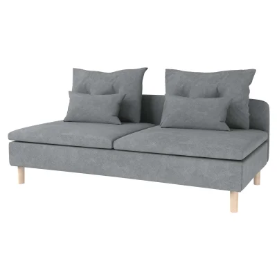 Модуль диван трехместный Линту Prince Ash, серый фотография