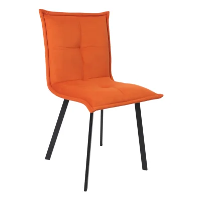 Кресло РУБИК U, Velutto 27 терракотовый велюр/черный фотография