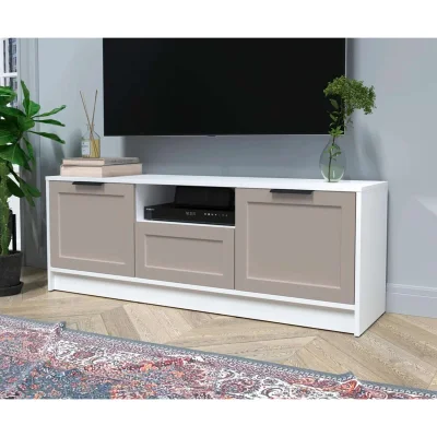 Тумба(ТВ) КОНЦЕПТ Тренд КТ-ТВ3-50, к.Белый/ф.Луна  (В495хШ1360хГ355мм)_2