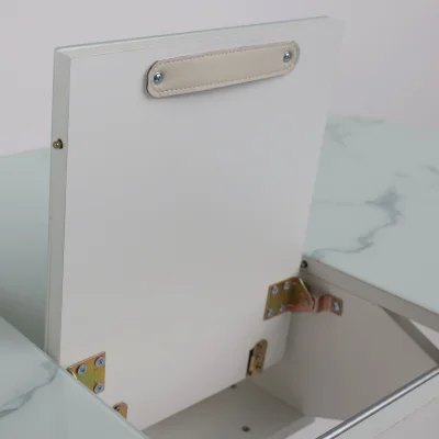 Стол КОРСИКА, фотопечать 1200(1515)*800, Мрамор белый 2/Белый матовый_17