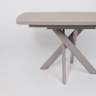 Стол LEONEL-130, раздвижной 130(165)х85, Бежевый камень-HPL/Капучино_11