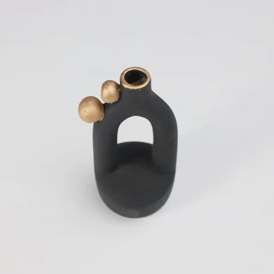 Ваза керамическая MACY, черный, 9,5*8,5*20,5см_3