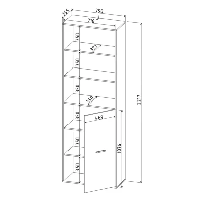 Шкаф SKILL-22 (1), антрацит_12
