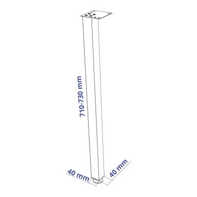 ИНГАР 1/ДВ/T стол письменный 120x75x55, дуб беленый/серо-бирюзовый/черный_13