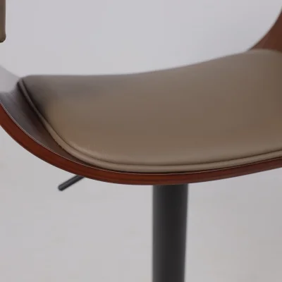 Стул барный ROSSI, экокожа, шоколадный C-5/черный_15