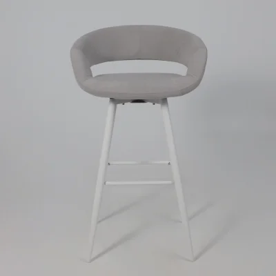 Стул барный BARNY-R 900, b20 SILVER LUX\белый_3