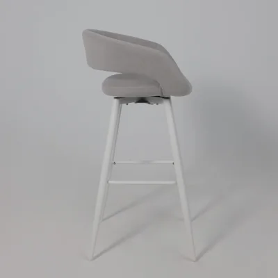 Стул барный BARNY-R 900, b20 SILVER LUX\белый_5