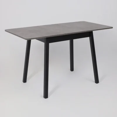 Стол TIRK RADIAL-94, раздвижной 94(126)х64, Дымчатая керамика/Чёрный_17