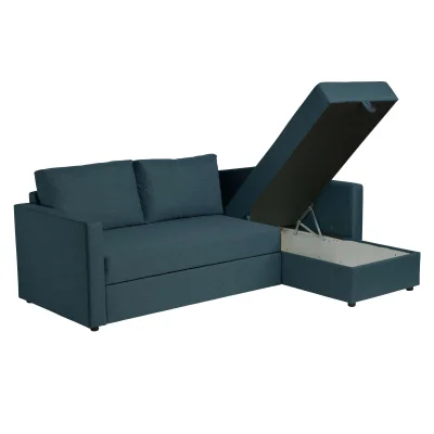 Диван трехместный с угловой секцией Тилаус КП Malmo 81, темно-бирюзовый (черные опоры)_6