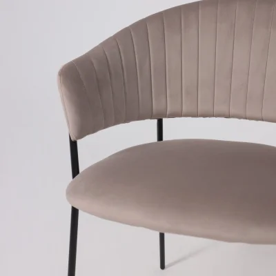 Стул AV 433, светло-коричневый бархат H-61/черный_13