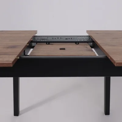 Стол TIRK RADIAL-94, раздвижной 94(126)х64, Дуб Веллингтон/Чёрный_15