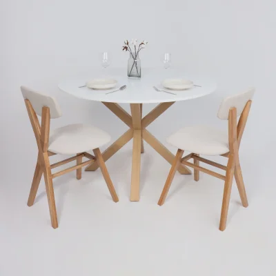 Стул ТВИСТ, кремовый велюр Maxx 100/светлый дуб_4