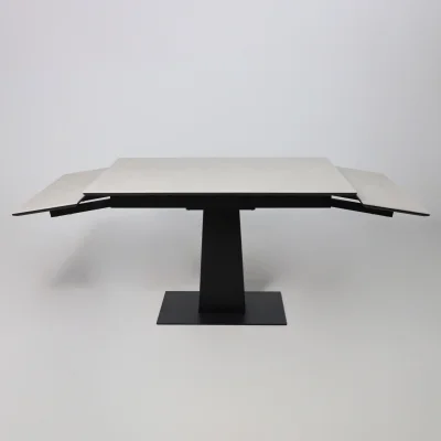 Стол AV 2119, МДФ+керамика, раздвижной 1200 (1800)*800 серый, матовый CARMEN LIDHT GREY/черный_18