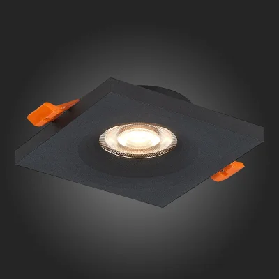 Св-к встр. Черный GU10 1*50W  L94xW94xH27 220V Без ламп Встраиваемые светильники_2