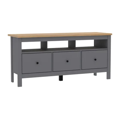 Тумба САГА 3 ящика, серая/ясень (2.08.03.090.15 RU) фотография