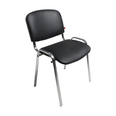 Стул Изо (Кожа иск., PV, 1 (черный), CH), ECONOM фотография