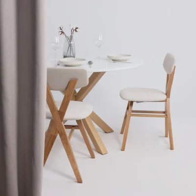 Стул ТВИСТ, кремовый велюр Maxx 100/светлый дуб_3