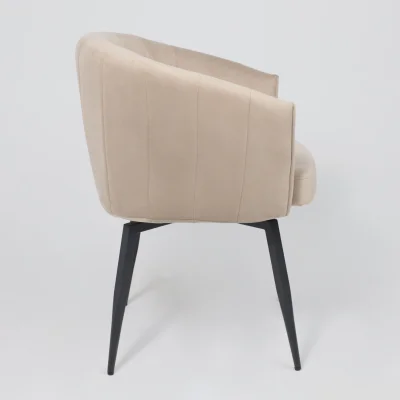 Кресло MELON, поворотное, бежевый велюр/черный_18