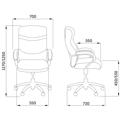 Кресло поворотное MARSHAL, ECO, черный_9