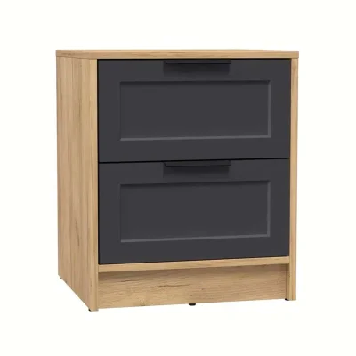 Тумба прикроватная КОНЦЕПТ Тренд КТ-ТК1-57, к.Дуб золотой/ф.Пепел  (В572хШ477хГ451мм) фотография