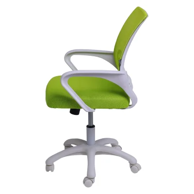 Кресло поворотное RICCI NEW, WHITE (салатовый)_5