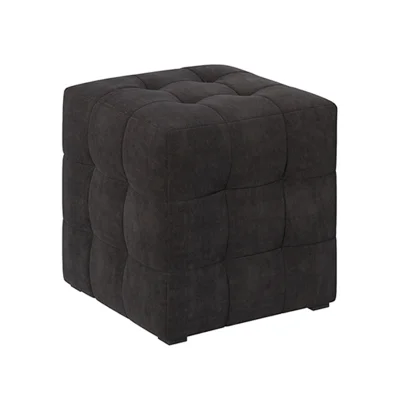 Пуф Тип 1, велюр графит, 410х410х420 фотография