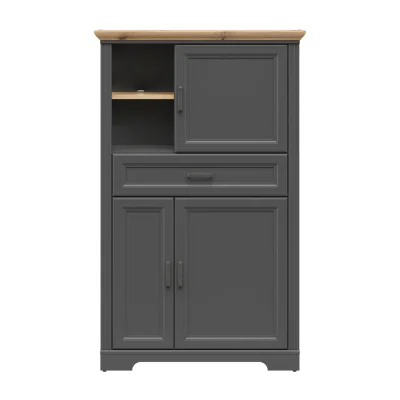 Н.м. "JASMIN" шкаф REG3D1S, к.Графит+Дуб артизан/ф.Графит_2