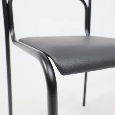 Стул на раме ASCONA BLACK V-4, кожзам, черный, ECONOM_6