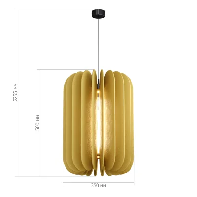 Светильник подвесной ST-Luce Черный/Желтый E27 1*60W SENTITO_2