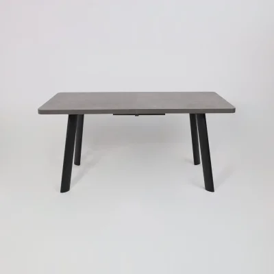 Стол LEON LUX RADIAL-180, раздвижной 180(240)х95, Дымчатая керамика/Чёрный_16