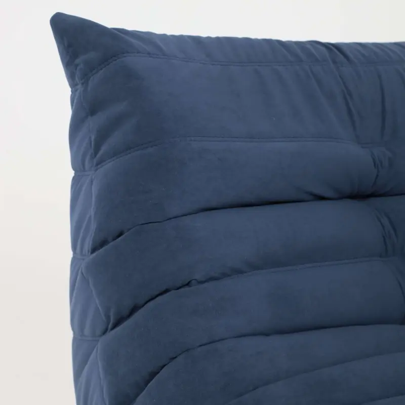 Бескаркасное кресло Француз BeanBag 90*45 / микровелюр, Джинс_preview_11