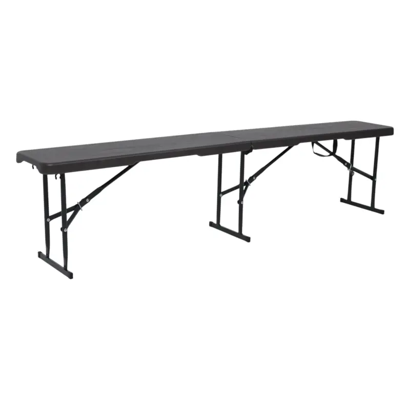 Скамья складная Bench AKS тип 1, темно-серый (180х28х43) фотография