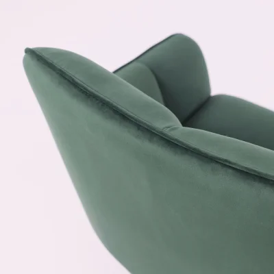 Кресло VIRGINIA, поворотное, темно-зеленый велюр HCJ-19/черный_14