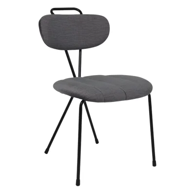 Стул TORI, серый велюр VOSS 15/черный фотография