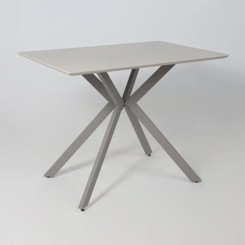 Стол AV 5026, нераздвижной 1000 х700, МДФ пленка ПВХ/керамика CARMEN LIGHT GRAY бежево-серый / бежево-серый матовый_preview_2