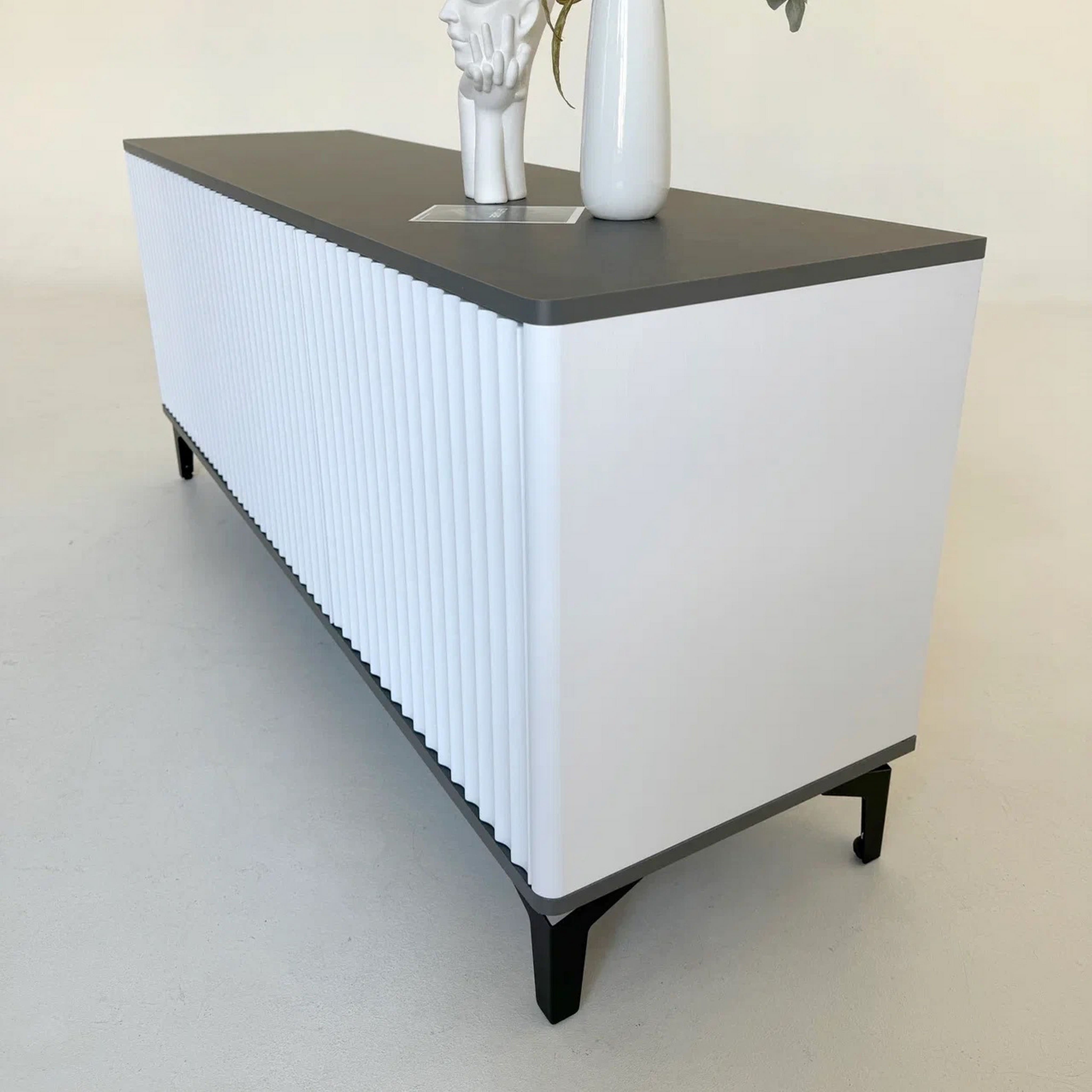 Тумба для теле- и радиоаппаратуры ROYAL 5041 эко, Металл Бруклин-Черный_preview_3