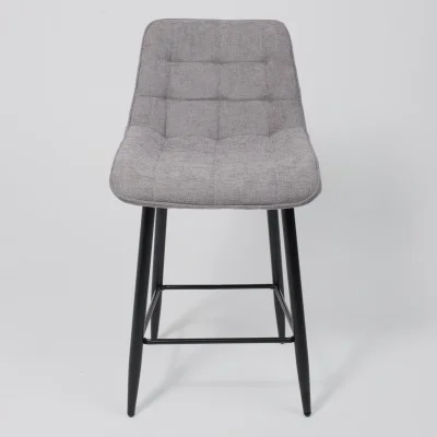 Стул BARON, барный, серый микровелюр CD2302-26/черный_9