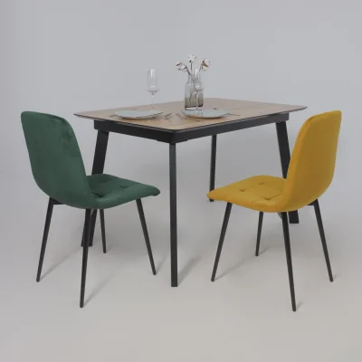 Стул AV 406-N, карри бархат Confetti chai tea/черный_17