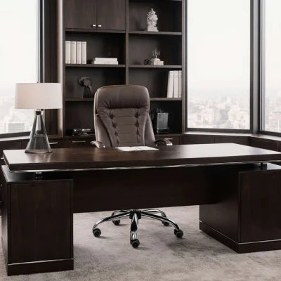 Кресло рабочее, поворотное RICHARD, коричневый_11