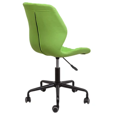 Кресло поворотное DELFIN, ECO/ткань, салатовый_6