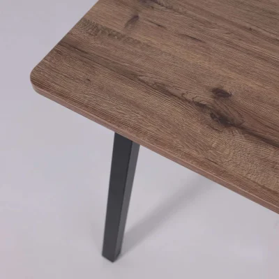 Стол TIRK RADIAL-94, раздвижной 94(126)х64, Дуб Веллингтон/Чёрный_13