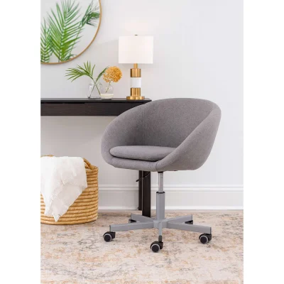 Кресло поворотное ELENA, ткань, серый_7