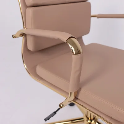 Кресло рабочее INDIGO, LB кофейный/золотой_8