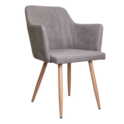 Кресло BRIT, светло-серая ткань 1701-26/дуб фотография